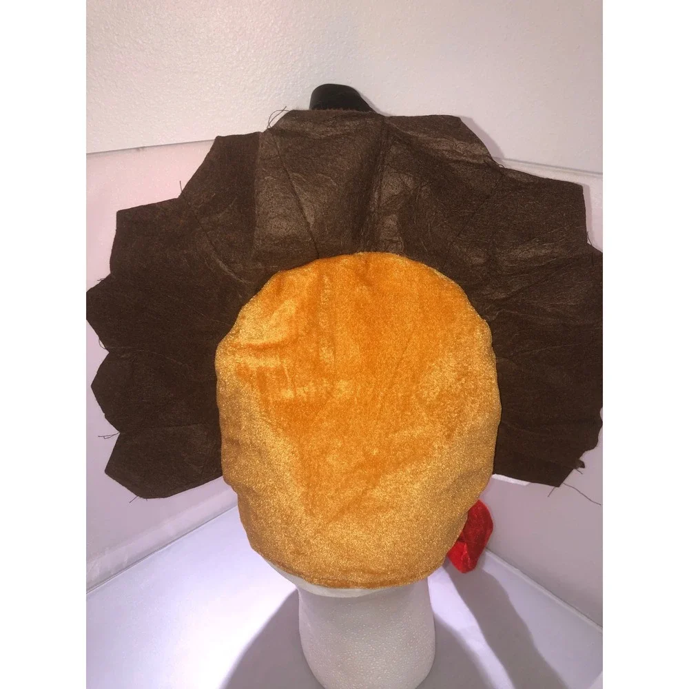 Thanksgiving Plush Turkey Hat Bundle of 2 Festive Novelty Costume Accessory